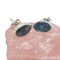 Srebrne sztyfty z muszlą abalone