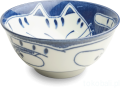 Ceramiczna japońska miseczka z motywem kotka 15 x 7 cm
