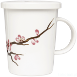 Kubek do herbaty z filtrem, porcelanowy Sakura 300ml - Royal Tea 