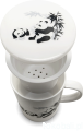 Kubek do herbaty z filtrem, porcelanowy Panda 300ml - Royal Tea