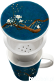 Kubek do herbaty z filtrem, porcelanowy Magnolia Blue 300ml - Royal Tea