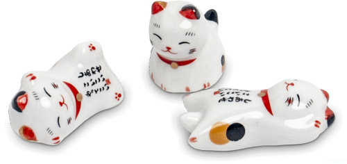 Podstawka hashi-oki pod pałeczki Maneki Neko