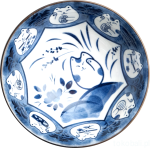Ceramiczna japońska miseczka z motywem szczęśliwych kotków 15 x 7 cm 