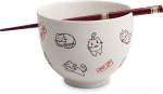 Ceramiczna miseczka na makaron soba - szczęśliwe kotki