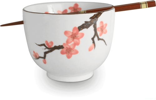 Ceramiczna miseczka na makaron soba - kwiat wiśni Sakura