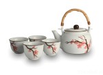 Ceramiczny zestaw do herbaty - kwiat Sakury
