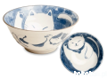 Ceramiczna japońska miseczka Neko Nishiki 15 x 7 cm