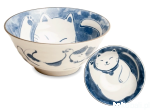 Ceramiczna japońska miseczka Neko Nishiki 15 x 7 cm 