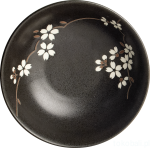 Ceramiczna japońska miska do ramenu Anemone black 19,5 cm