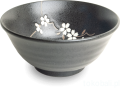 Ceramiczna japońska miseczka Anemone black 15 cm
