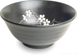 Ceramiczna japońska miseczka Anemone black 15 cm