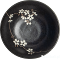 Ceramiczna japońska miseczka Anemone black 15 cm
