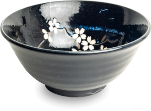 Ceramiczna japońska miseczka Anemone blue 15 cm