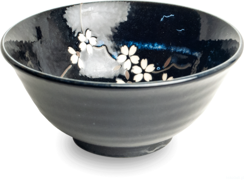 Ceramiczna japońska miseczka Anemone blue 15 cm