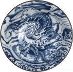 Japońska miska do ramenu Dragon blue 20,5cm
