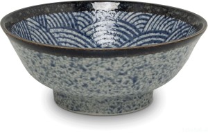 Ceramiczna japońska miska z motywem fali - Seigaiha - do ramenu 22 cm
