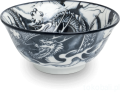 Ceramiczna japońska miseczka ze SMOKIEM green Dragon 15 cm