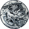 Ceramiczna japońska miseczka ze SMOKIEM green Dragon 15 cm