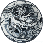 Ceramiczna japońska miseczka ze SMOKIEM green Dragon 15 cm