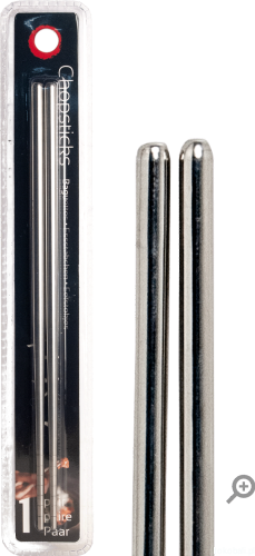 Pałeczki ze stali nierdzewnej 23cm - 1 para