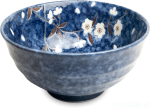 Ceramiczna japońska miska do udon  Sakura blue