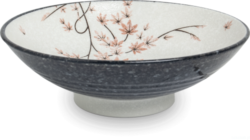 Ceramiczna japońska patera  klon japoński MAPLE LEAF  24,5 cm