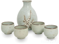 Zestaw do sake z kwiatem wiśni Sakura Hana Green