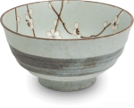 Ceramiczna japońska miska do udon sakura Hana Green 17 cm