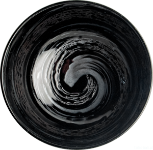 Ceramiczna miska do ramenu czarna 21 cm