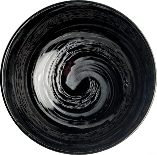 Ceramiczna miska do ramenu czarna 21 cm