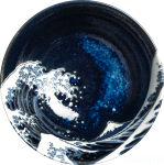 Japońska miska do ramenu z motywem wielkiej fali Hokusai 19,5 cm
