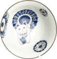 Japońska miseczka z motywem kotka Maneki Neko 15 cm