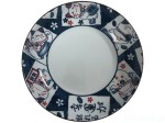Talerz ceramiczny Lucky Cat granatowy 17 cm