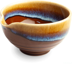 Matchawan Katakuchi w odcieniach brązu ceramiczna czarka z dzióbkiem do matchy