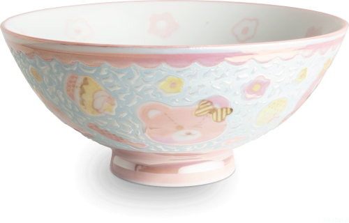 Japońska miseczka z motywem misia LOVELY PINK różowa 15 cm
