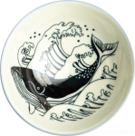 Ceramiczna japońska miseczka WIELORYB 14 x 6,5 cm