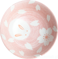 Duża miska na ramen różowa Bunny – 21 cm