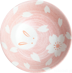 Duża miska na ramen różowa Bunny – 21 cm