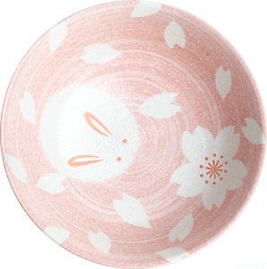 Duża miska na ramen różowa Bunny – 21 cm
