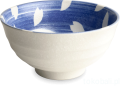 Ceramiczna japońska miska do udon Bunny niebieska