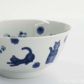 Japońska miseczka z motywem kotków 15 cm