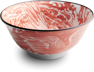 Japońska miseczka Phoenix red czerwona 15 cm