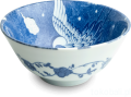 Ceramiczna japońska miseczka z motywem żurawia