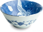 Ceramiczna japońska miseczka z motywem żurawia
