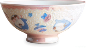 Japońska miseczka PINGWINEK różowa 14 cm
