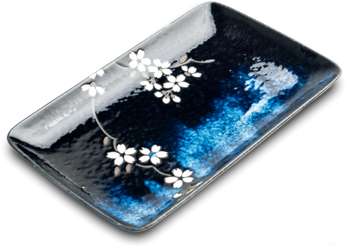 Talerz do sushi półmisek Anemone blue